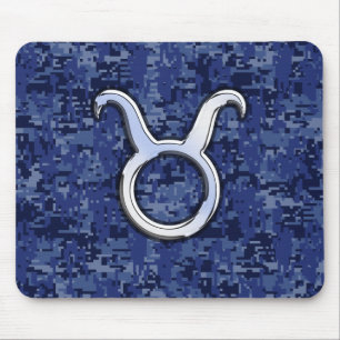 Mousepad Taurus assina Camuflagem Digital Azul Marinho