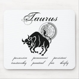 Mousepad Taurus personalizáveis traça o estilo grego Zodiac