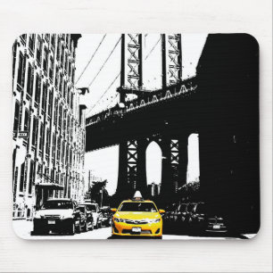 Mousepad Táxi Amarelo Pop Art Nyc Nova Iorque