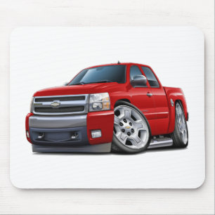 Mousepad Táxi prolongado vermelho de Chevy Silverado
