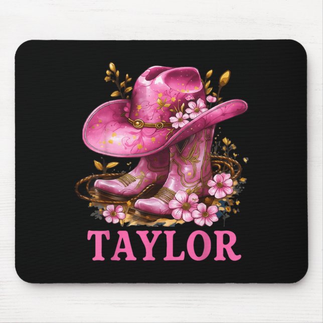 Mousepad Taylor Outfit Cowgirl Boots Youth Women Teen Girls (Frente)