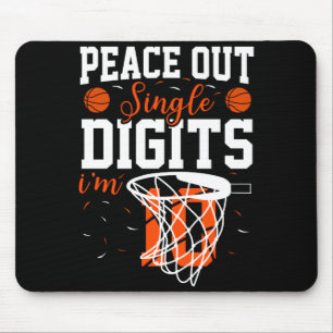 Mousepad Tchau dígitos únicos sou 10 camiseta de aniversári