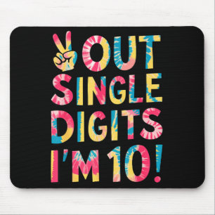 Mousepad Tchau Dígitos Únicos Sou Menino de 10 Anos 10º Ani