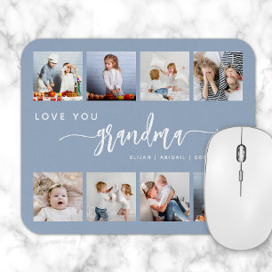 Mousepad Te Amo Avó 8 Foto Colagem Dusty Blue