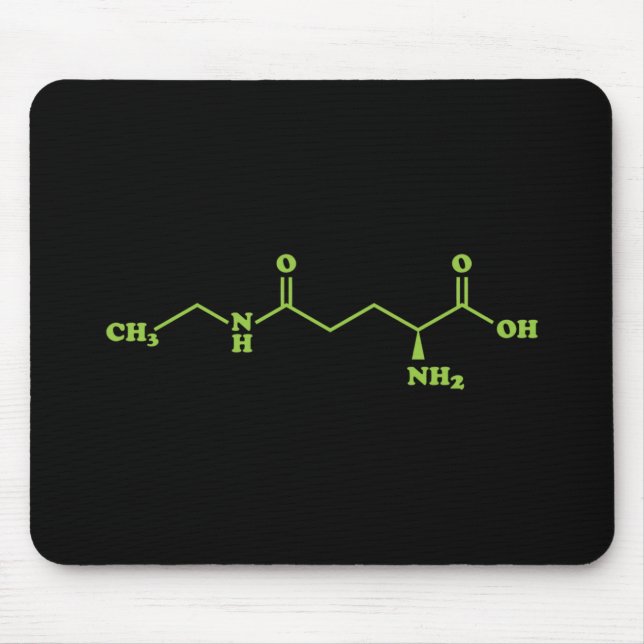 Mousepad Tea Theanina Fórmula Química Molecular (Frente)