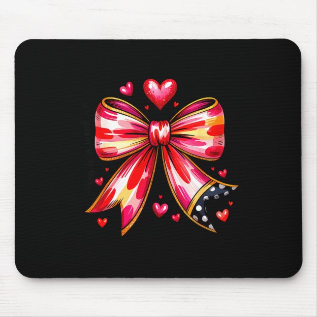 Mousepad Teaching Is A Work Of Heart Pencil Bow Teacher Val (Frente)