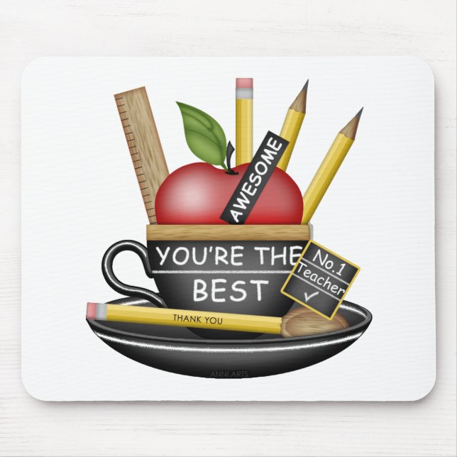 Mousepad Teacup de Apple do Professor (Frente)