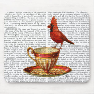 Mousepad Teacup E Cardinal Vermelho