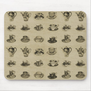 Mousepad Teacups do vintage