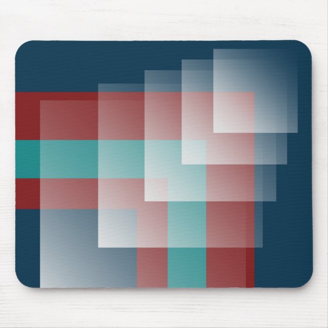 Mousepad Teal burgundy azul (Frente)