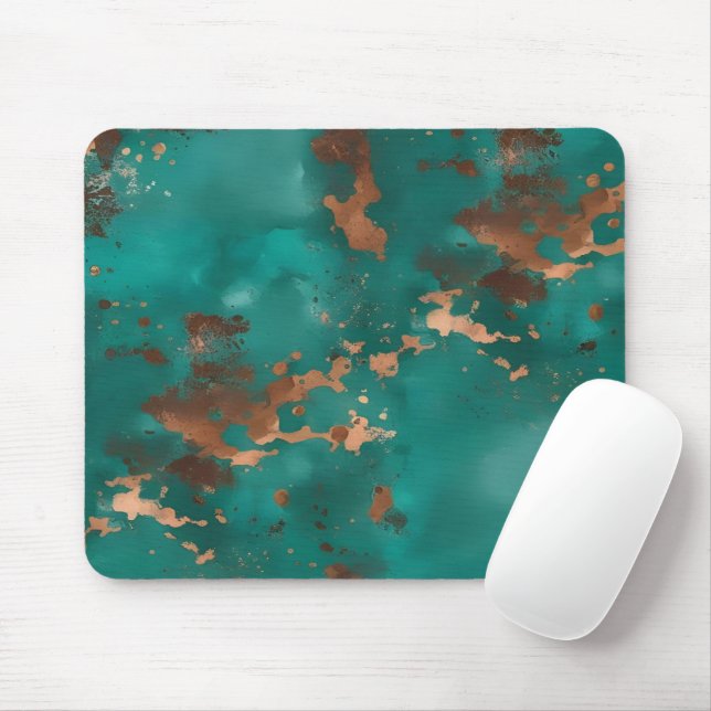 Mousepad Téal e Bronze (Com mouse)