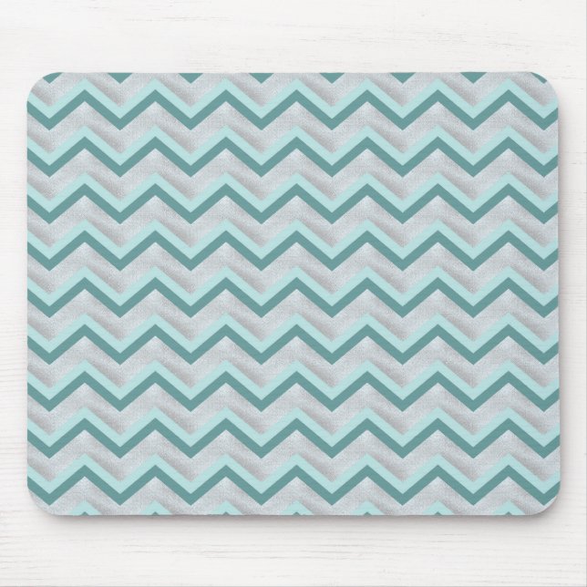 Mousepad Teal e Pérolas ZigZag (Frente)