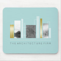 Teal Leve e Faux de arquitetura geométrica Dourada