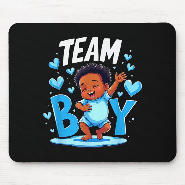 Mousepad Team Boy Design Gender Reveal New Baby Boy  (Frente)