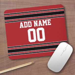 Mousepad Team Jersey com nome e número personalizados