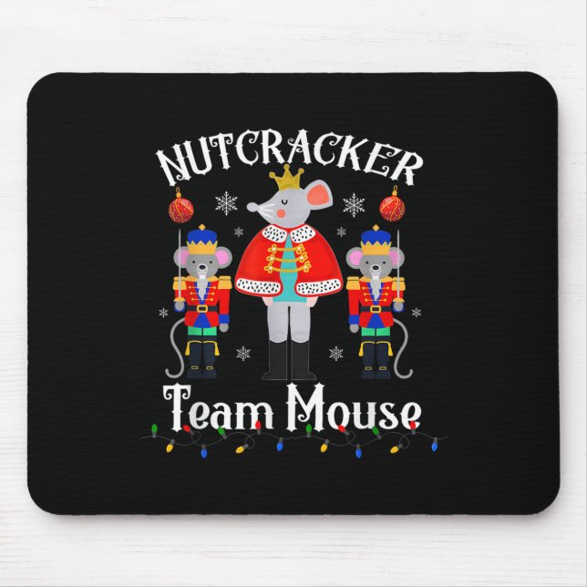 Mousepad Team Mouse Nutcracker Christmas Dance Funny Soldie (Frente)