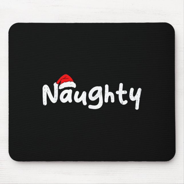 Mousepad Team Naughty Funny Christmas Couple Matching Team  (Frente)