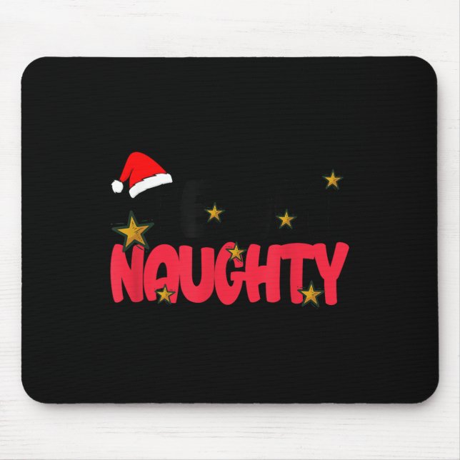 Mousepad Team Naughty Shirt Funny Matching Christmas Family (Frente)