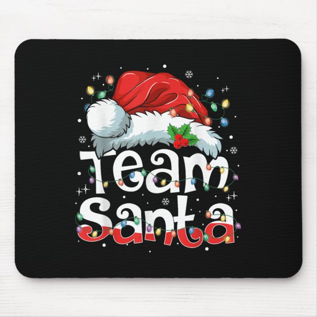 Mousepad Team Santa Claus Christmas Family Matching Pajama  (Frente)