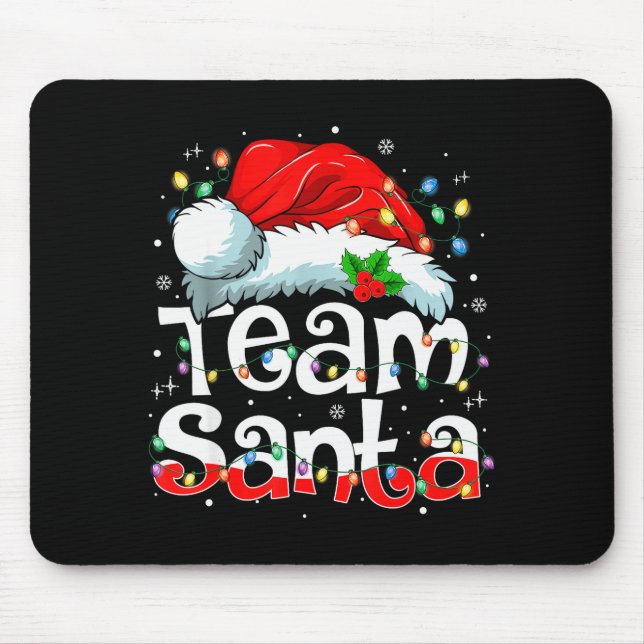 Mousepad Team Santa Claus Christmas Family Matching Pajama  (Frente)