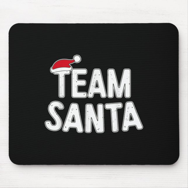 Mousepad Team Santa Shirt Adult Kids Christmas Santa Squad  (Frente)