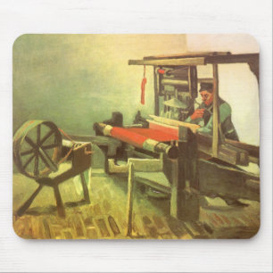 Mousepad Tearceiro Vincent van Gogh com Roda de Fiar à Esqu