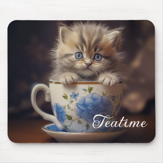 Mousepad Teatime Kitten (Frente)