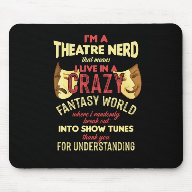 Mousepad Teatro Ator Atriz Teatro Palco Musical A (Frente)