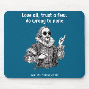 Mousepad Teatro de Citação Engraçada de Shakespeare Literat