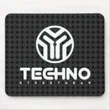 Techno Streetwear - logotipo - tapete do rato