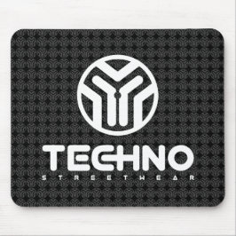 Mousepad Techno Streetwear - logotipo - tapete do rato