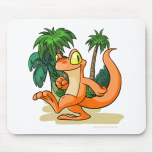 Mousepad Techo alaranjado em uma procura da ilha do