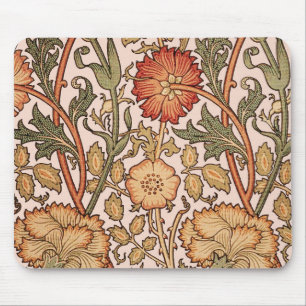 Mousepad Tecido do Designer Rosa Vintage de Padrão Floral