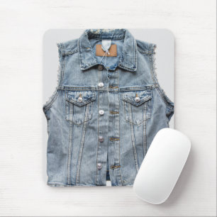 Mousepad Tecido Elegante Fotografia do jeans Estilo moderno
