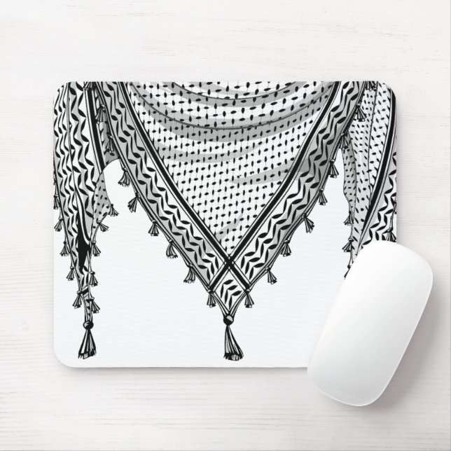Mousepad Tecido Tradicional do Keffiyeh Scarf Palestino (Com mouse)