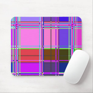 Mousepad Tecido Xadrez Rosa Padrão de Tecido Madras