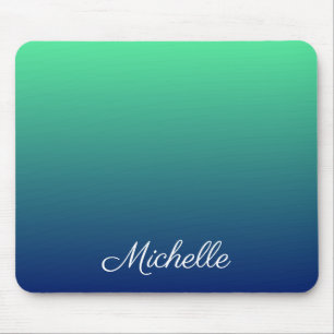 Mousepad Tecla verde e azul personalizada
