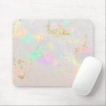 Mousepad teclado do mouse opal branco<br><div class="desc">teclado do mouse de fundo de pedra opal</div>
