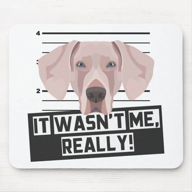 Mousepad Teclado do mouse Weimaraner (Frente)