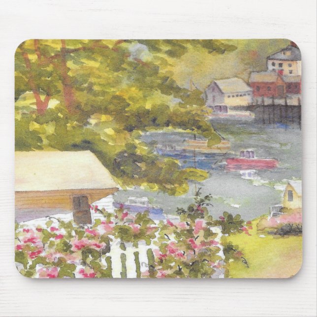 Mousepad teclado do rato stonington harbor (Frente)