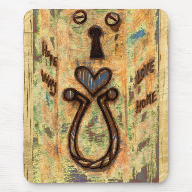 Mousepad Teclado e Coração (Frente)