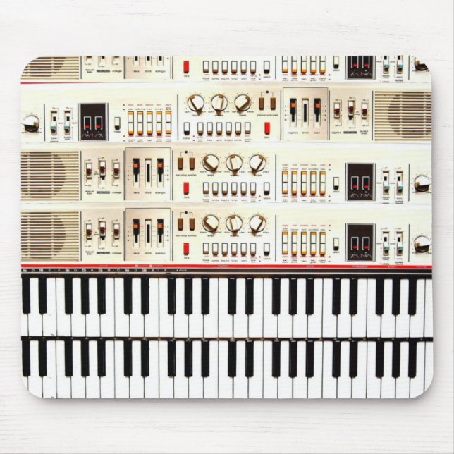 Mousepad Teclado elétrico velho (Frente)