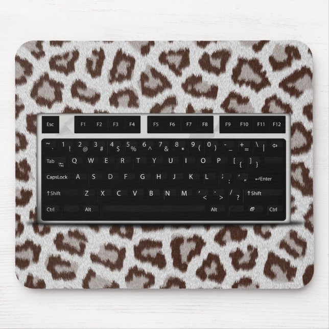 Mousepad Teclado - Impressão Jaguar (Frente)