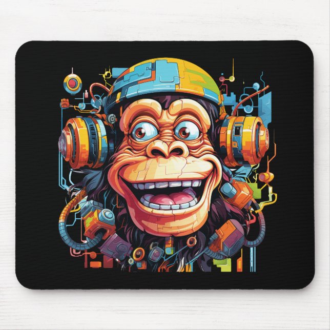 Mousepad teclado musical macaco (Frente)