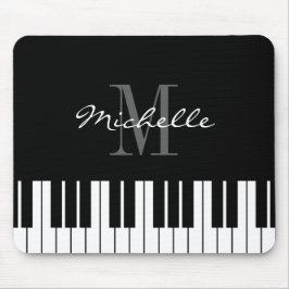 Mousepad Teclas monogramas de rato para pianista