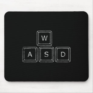 Mousepad Teclas Wasd Para Jogador De Pc Presente De Jogos D