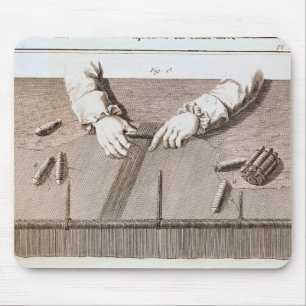 Mousepad Técnica de Basse-Lisse na tapeçaria dos Gobelins