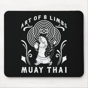Mousepad Técnica de Muay Thai Tailandês Punho Anel Joelho L