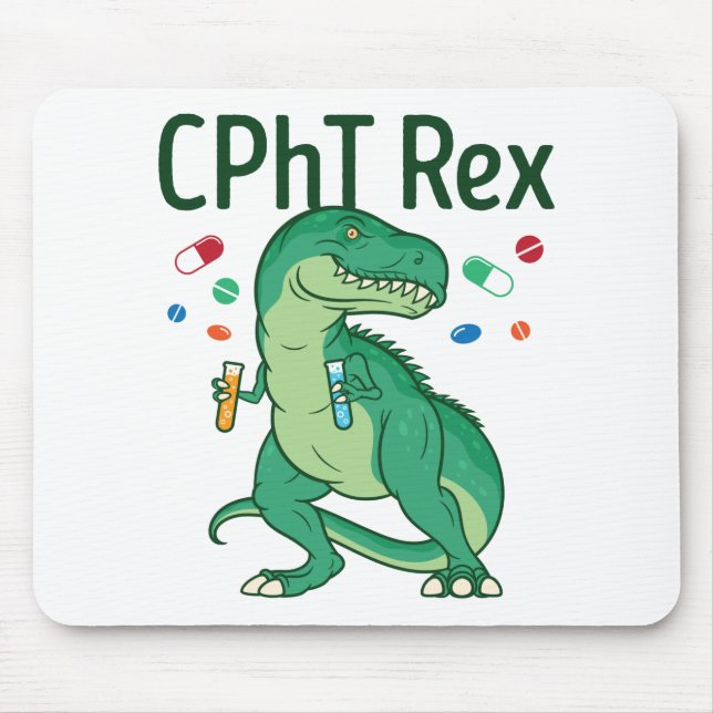Mousepad Técnico de Farmácia Rex CPhT (Frente)