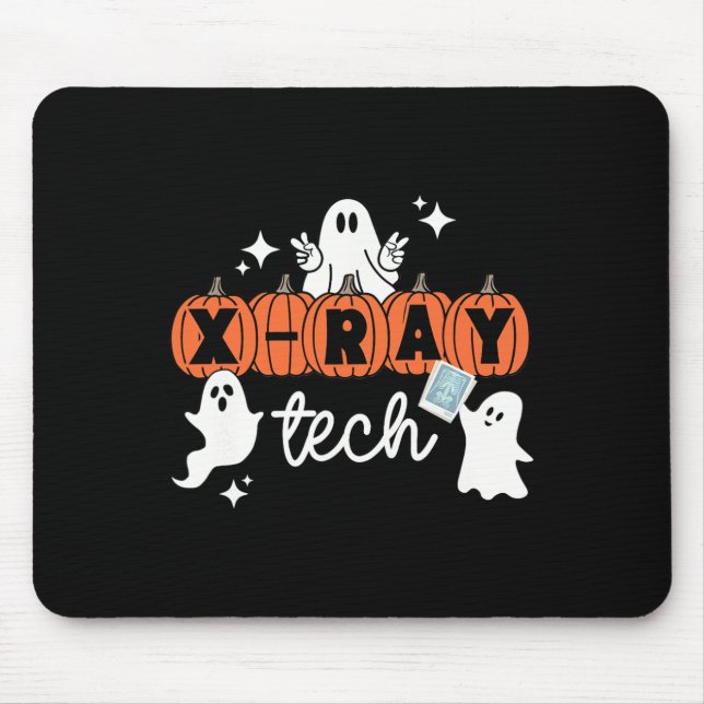Mousepad Técnico de Halloween Xray Tech Pumpkin (Frente)